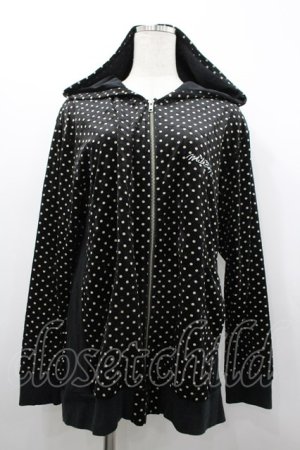 画像: MILKBOY / ドットパーカー  黒Ｘアイボリー I-26-02-20-011-MB-TO-SA-ZI