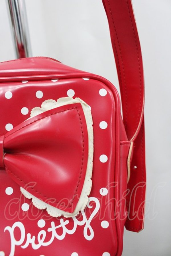 画像4: Angelic Pretty / POPドットショルダーバッグ  赤Ｘ白 I-26-02-20-104-AP-BG-SA-ZI (4)