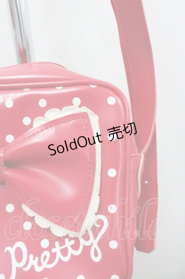 画像4: Angelic Pretty / POPドットショルダーバッグ  赤Ｘ白 I-26-02-20-104-AP-BG-SA-ZI (4)