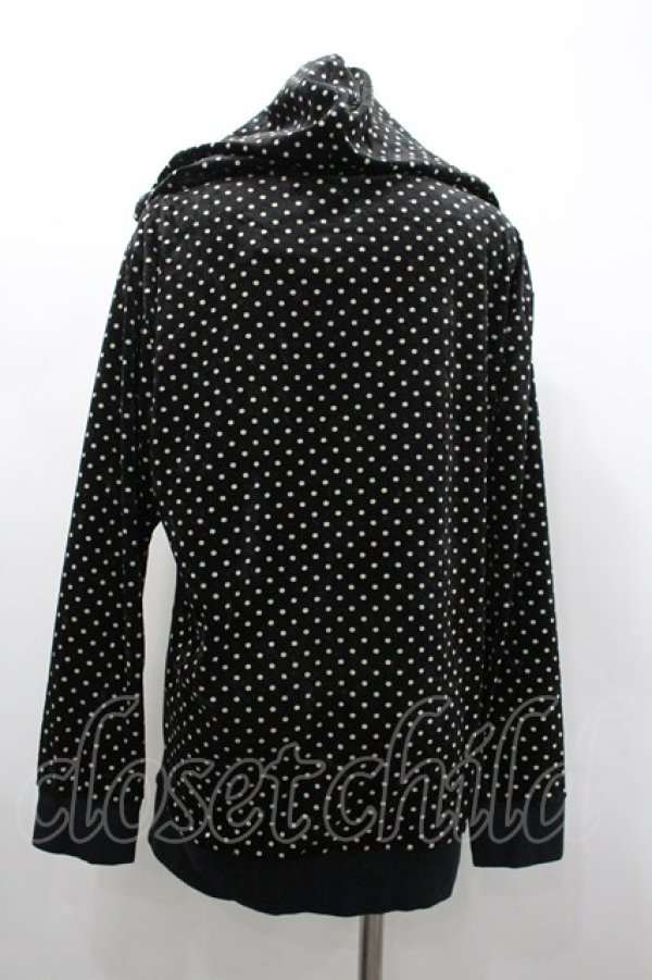 画像2: MILKBOY / ドットパーカー  黒Ｘアイボリー I-26-02-20-011-MB-TO-SA-ZI (2)