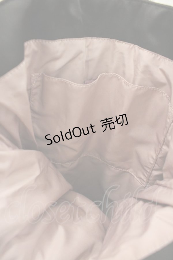 画像3: Maison de FLEUR / バイカラーダブルリボンギャザートートバッグ  黒Ｘピンク I-26-02-20-107-LO-BG-SA-ZI (3)