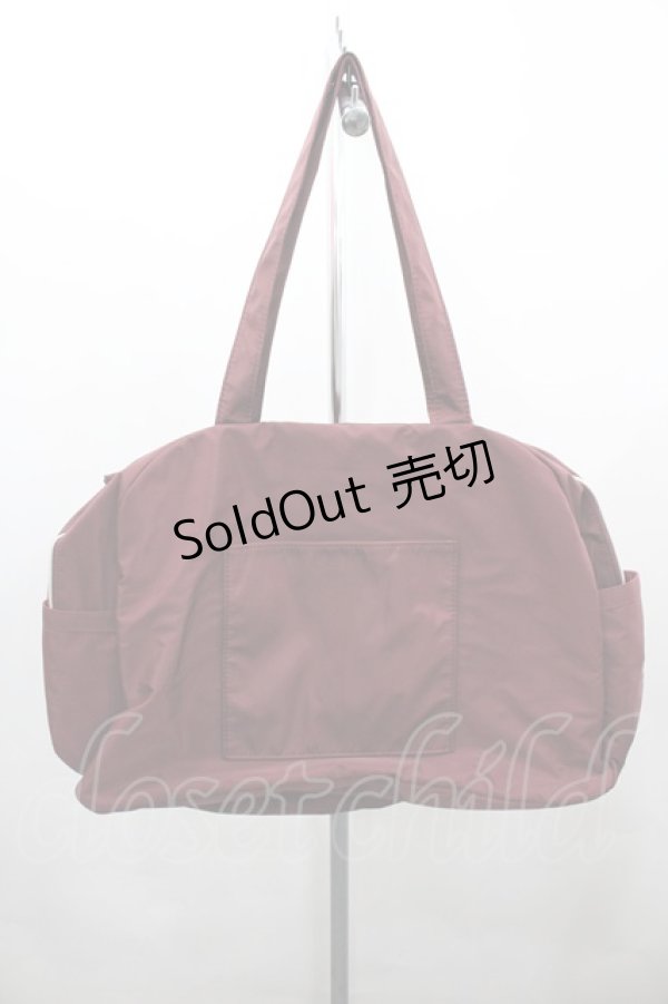 画像2: m petit by misako / NINA’Sコラボ AMリボンボストン  濃赤 I-26-02-20-108-LO-BG-SA-ZI (2)