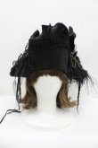 画像2: GOTHPUNKその他(買取対象外) / 羽根薔薇モチーフハット  黒 I-26-02-20-109-GO-AC-SA-ZI (2)
