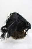 画像3: GOTHPUNKその他(買取対象外) / 羽根薔薇モチーフハット  黒 I-26-02-20-109-GO-AC-SA-ZI (3)