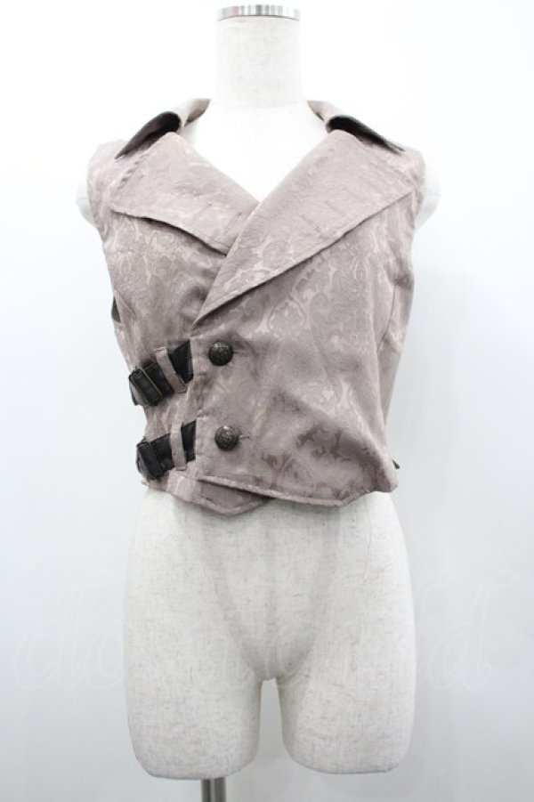 画像1: STEAM / ベルト付きベスト  ブラウン I-26-02-20-012-HN-TO-SA-ZI (1)