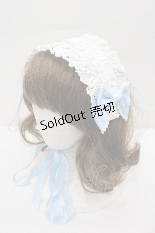 画像1: BABY,THE STARS SHINE BRIGHT / 薔薇レースヘッドドレス  サックス I-26-02-20-113-BA-JA-TE-ZI (1)