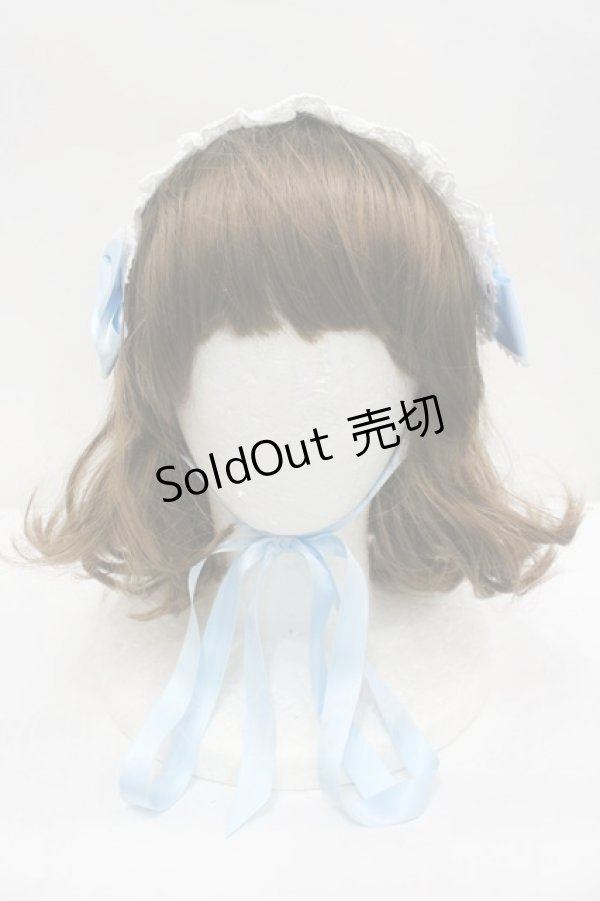 画像2: BABY,THE STARS SHINE BRIGHT / 薔薇レースヘッドドレス  サックス I-26-02-20-113-BA-JA-TE-ZI (2)