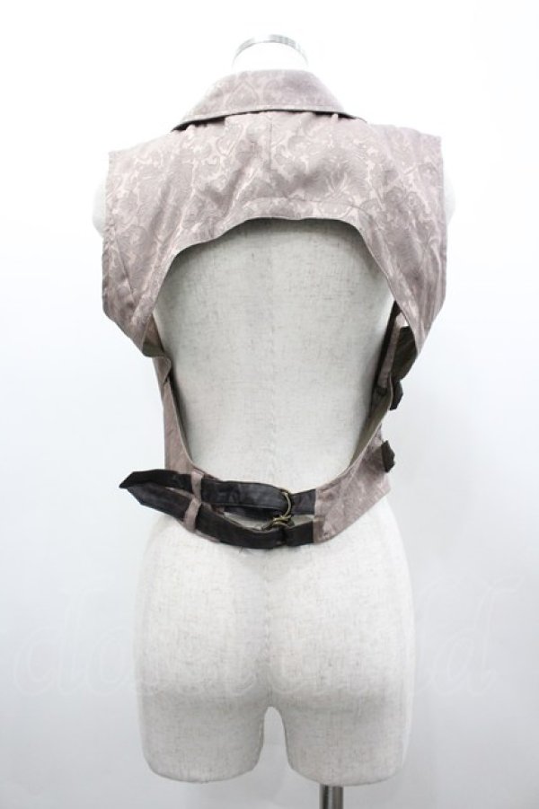 画像2: STEAM / ベルト付きベスト  ブラウン I-26-02-20-012-HN-TO-SA-ZI (2)