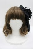 画像2: ATELIER PIERROT / ローズパールカチューシャ  黒 I-26-02-20-117-EL-AC-SA-ZI (2)