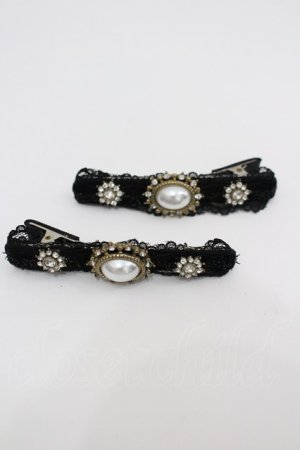 画像: LOLITAその他(お買取対象外) / ビジュークリップセット  黒Ｘシルバー I-26-02-20-121-LO-AC-SA-ZI