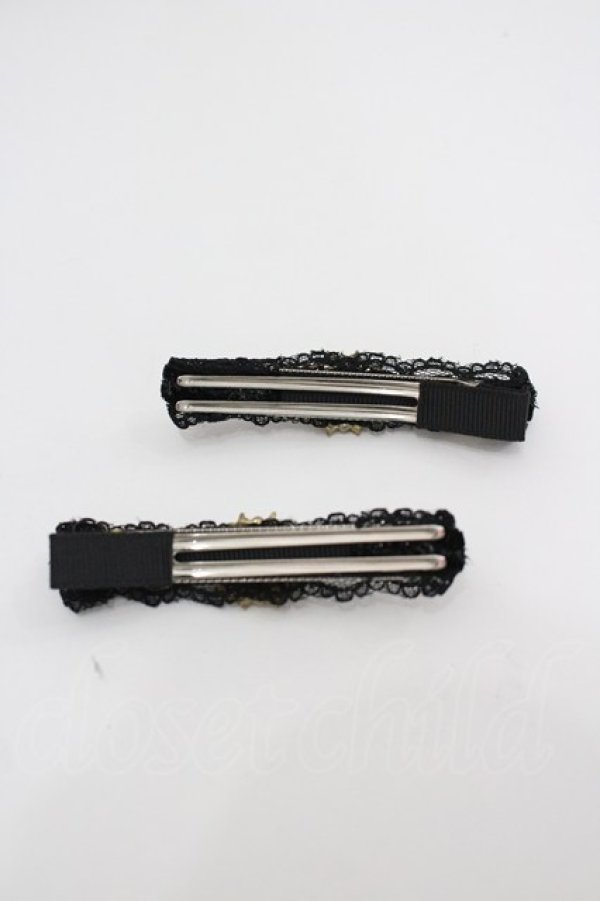 画像2: LOLITAその他(お買取対象外) / ビジュークリップセット  黒Ｘシルバー I-26-02-20-121-LO-AC-SA-ZI (2)