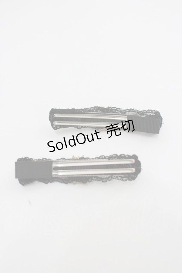 画像2: LOLITAその他(お買取対象外) / ビジュークリップセット  黒Ｘシルバー I-26-02-20-121-LO-AC-SA-ZI (2)