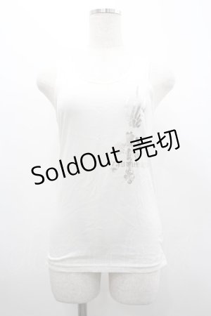 画像: PUTUMAYO / ハンドプリントタンク  アイボリー I-26-02-20-013-PT-TO-SA-ZI