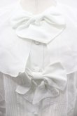 画像3: INGEBORG / 4つリボンケープ風半袖ブラウス  白 I-26-02-20-021-LO-BL-SA-ZI (3)