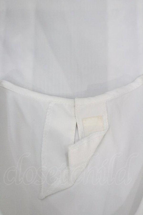 画像3: INGEBORG / フロントピコフリル&ピンタック半袖ブラウス  白 I-26-02-20-022-LO-BL-SA-ZI (3)