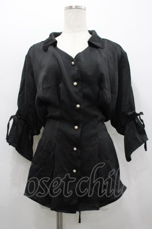 画像: axes femme / 2wayブラウス M 黒 I-26-02-20-025-AX-BL-SA-ZI