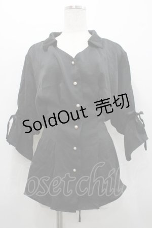 画像: axes femme / 2wayブラウス M 黒 I-26-02-20-025-AX-BL-SA-ZI