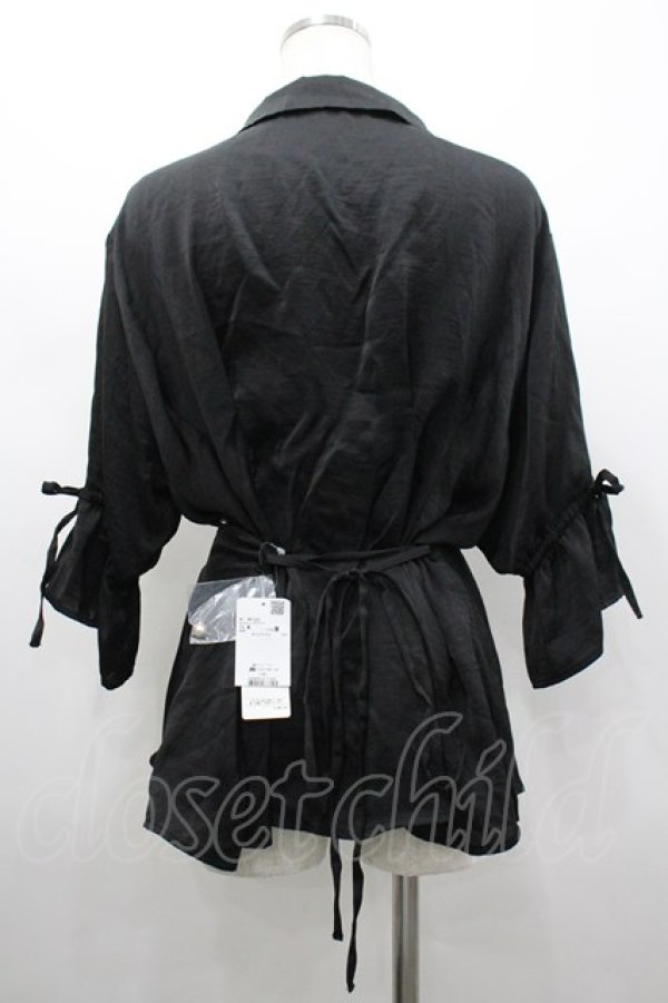 画像2: axes femme / 2wayブラウス M 黒 I-26-02-20-025-AX-BL-SA-ZI (2)