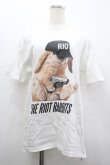 画像1: MILKBOY / FAT BUNNY Tシャツ L 白Ｘ黒 I-26-02-20-030-MB-TO-SA-ZI (1)