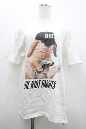 画像: MILKBOY / FAT BUNNY Tシャツ L 白Ｘ黒 I-26-02-20-030-MB-TO-SA-ZI