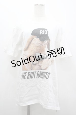 画像: MILKBOY / FAT BUNNY Tシャツ L 白Ｘ黒 I-26-02-20-030-MB-TO-SA-ZI