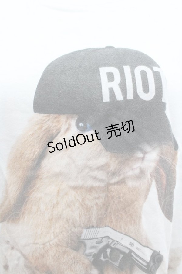 画像3: MILKBOY / FAT BUNNY Tシャツ L 白Ｘ黒 I-26-02-20-030-MB-TO-SA-ZI (3)