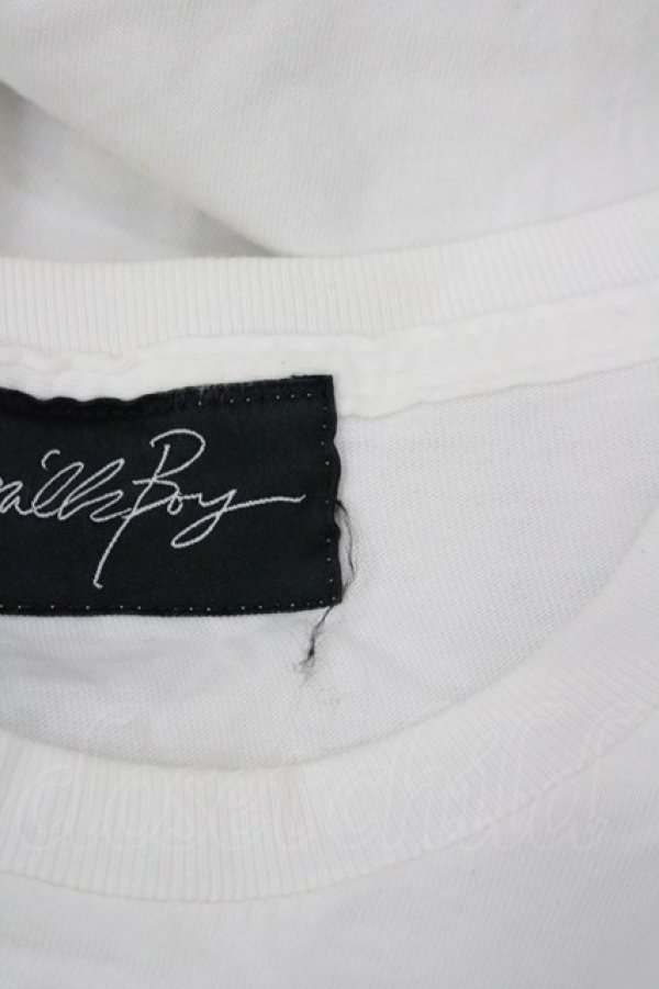 画像4: MILKBOY / FAT BUNNY Tシャツ L 白Ｘ黒 I-26-02-20-030-MB-TO-SA-ZI (4)