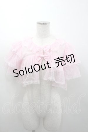 画像: Chalmiere / チュールフリルボレロ M ピンク I-26-02-23-001-0-TO-TE-ZI