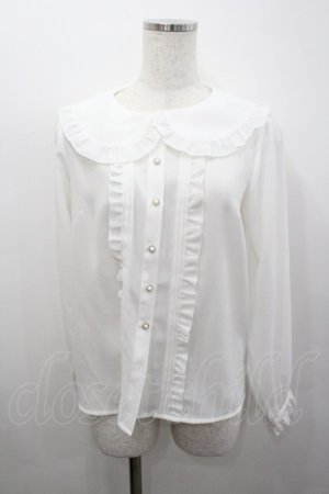 画像: Amavel / フリルタックブラウス  白 I-26-02-23-004-CA-BL-SA-ZI