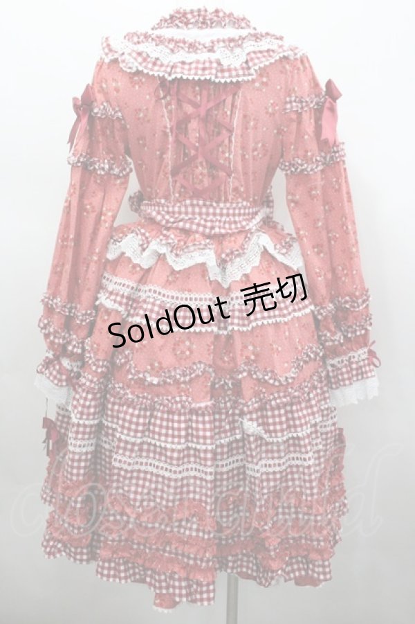 画像3: BABY,THE STARS SHINE BRIGHT / Berry Sweet Bouquetロングワンピース  赤 I-26-02-23-033-BA-OP-SA-ZI (3)