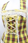 画像4: BABY,THE STARS SHINE BRIGHT / タータンチェック裾スカラップジャンパースカート  イエロー I-26-02-23-035-BA-OP-TE-ZI (4)