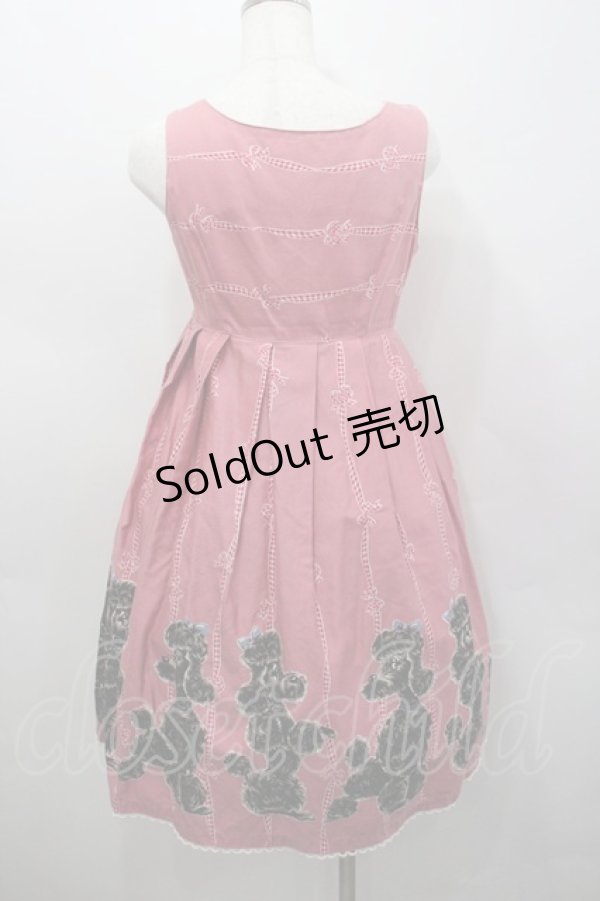 画像3: Emily Temple cute / プードルギンガムリボンジャンパースカート  ピンク I-26-02-23-037-ET-OP-TE-ZI (3)