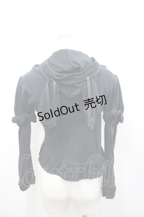 画像3: BABY,THE STARS SHINE BRIGHT / うさみみカーディガン  黒 I-26-02-23-039-BA-TO-TE-ZI (3)