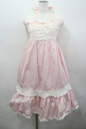 画像: BABY,THE STARS SHINE BRIGHT / マーガレットレースベビードールジャンパースカート  ピンク I-26-02-23-040-BA-OP-TE-ZI