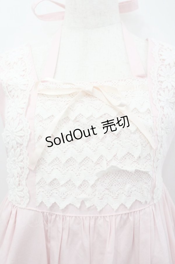 画像2: BABY,THE STARS SHINE BRIGHT / マーガレットレースベビードールジャンパースカート  ピンク I-26-02-23-040-BA-OP-TE-ZI (2)