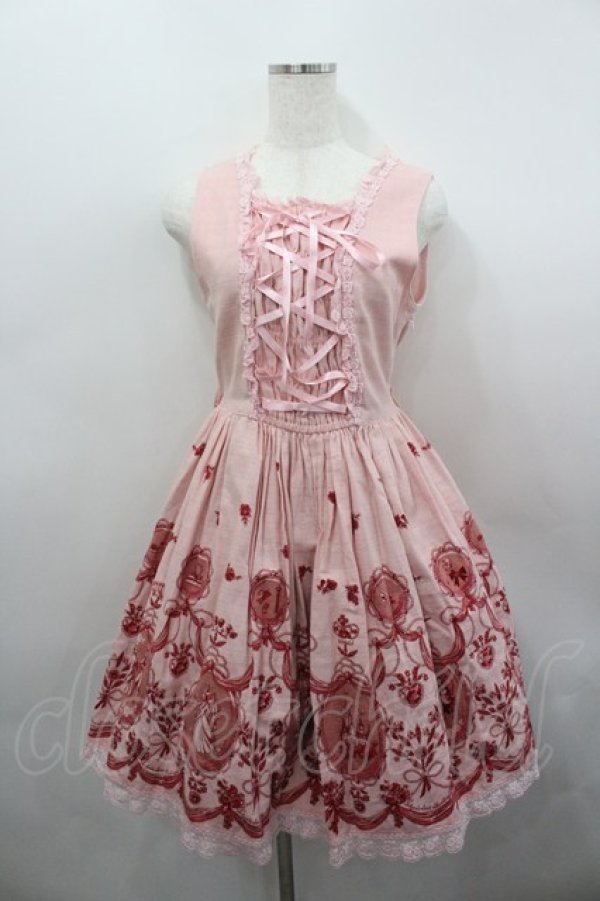 画像1: BABY,THE STARS SHINE BRIGHT / シンデレラジャンパースカート  ピンク I-26-02-23-045-BA-OP-TE-ZI (1)