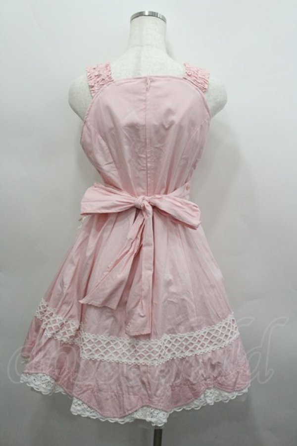 画像3: BABY,THE STARS SHINE BRIGHT / 裾スカラップジャンパースカート  ピンク I-26-02-23-046-BA-OP-TE-ZI (3)