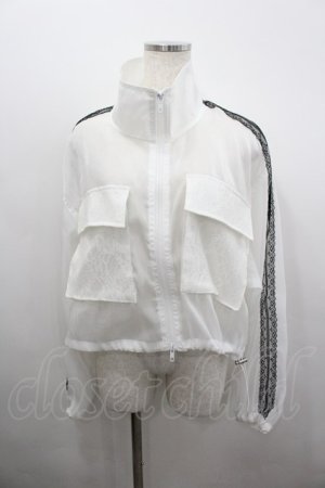 画像: axes femme / シアートラックジャケット  白 I-26-02-23-006-AX-TO-HR-ZI