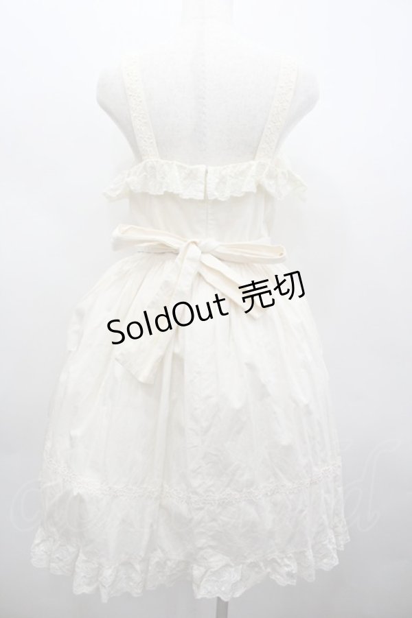 画像3: Innocent World / 羽根モチーフリボンジャンパースカート  生成り I-26-02-23-051-IW-OP-SA-ZI (3)