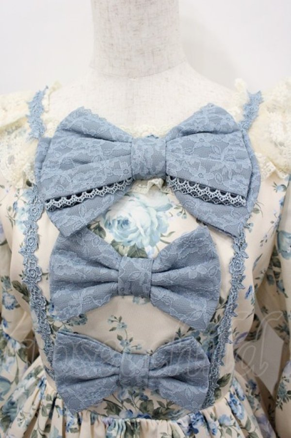 画像2: axes femme kawaii / アンティークローズ柄ワンピース M アイボリー I-26-02-23-059-AX-OP-TE-ZI (2)