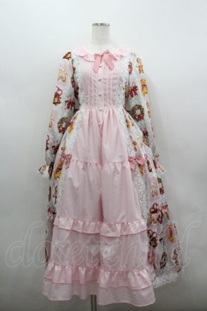 画像: Chalmiere / クリスマス柄ワンピース M ピンク I-26-02-23-061-0-OP-TE-ZI