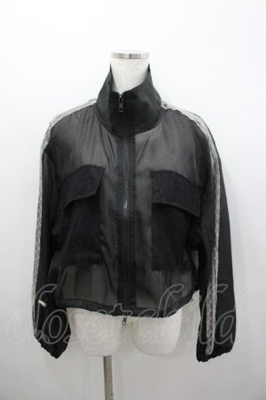 画像: axes femme / シアートラックジャケット  黒 I-26-02-23-007-AX-TO-HR-ZI