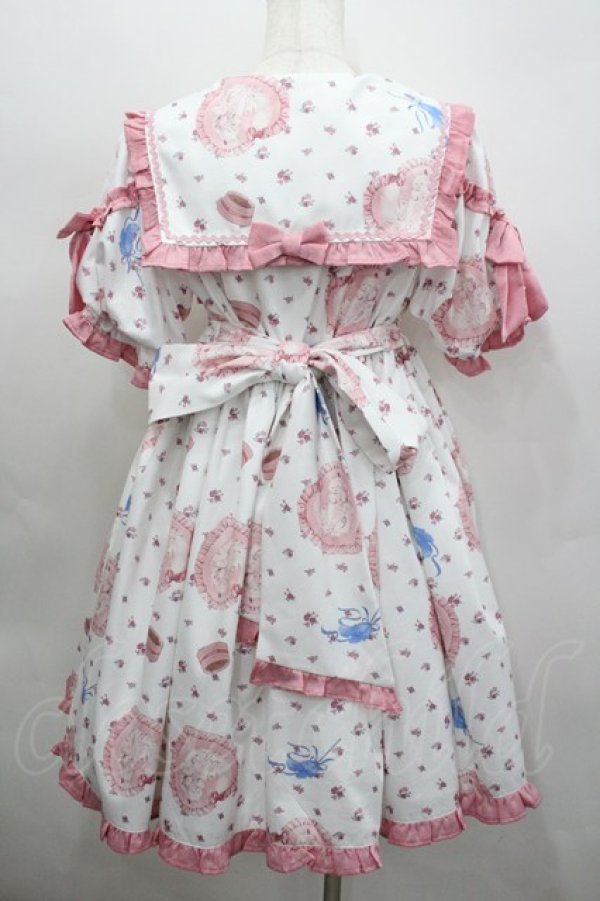 画像3: Chalmiere / ハッピードリームキティワンピース M 白×ピンク I-26-02-23-062-0-OP-TE-ZI (3)