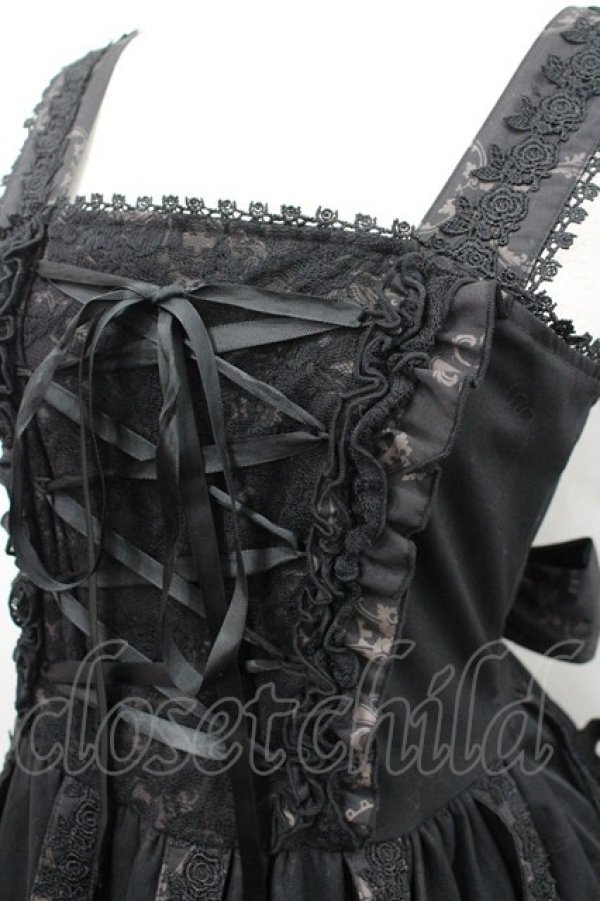 画像2: STEAM / 鳥籠ジャンパースカート  黒 I-26-02-23-066-HN-OP-SA-ZI (2)