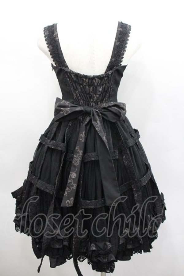 画像3: STEAM / 鳥籠ジャンパースカート  黒 I-26-02-23-066-HN-OP-SA-ZI (3)