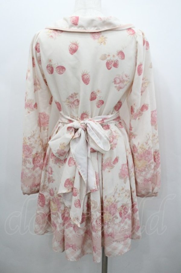 画像3: LIZ LISA / LIZ LISA×マイメロディコラボ第5弾/メロメロストロベリーフラワーワンピース  アイボリーＸピンク I-26-02-23-071-LO-OP-SA-ZI (3)