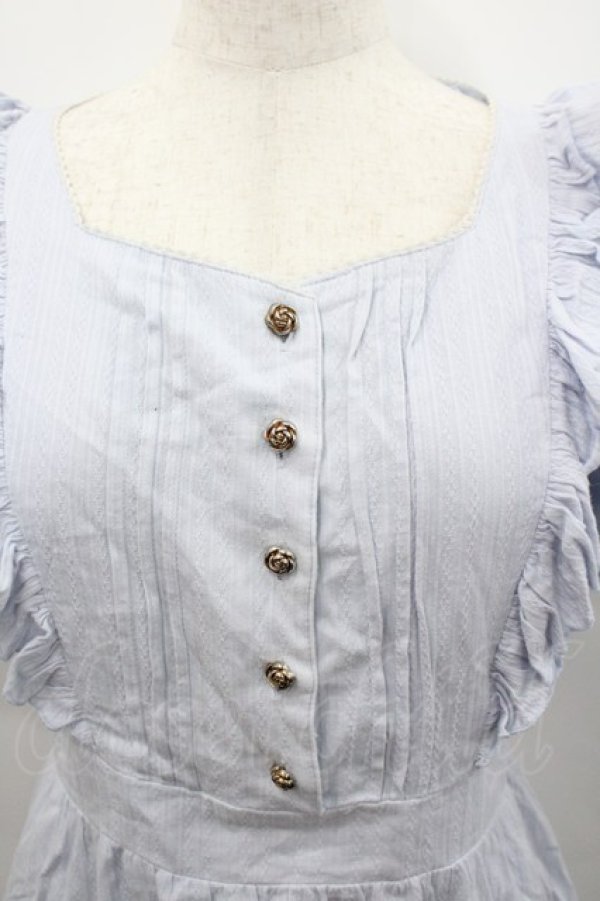 画像2: Amavel / Rose Gardenコットンワンピース  サックス I-26-02-23-074-CA-OP-SA-ZI (2)