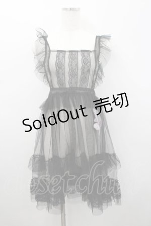 画像: virally / TT*HOSレースエプロン S 黒 I-26-02-23-080-PU-OP-SA-ZI