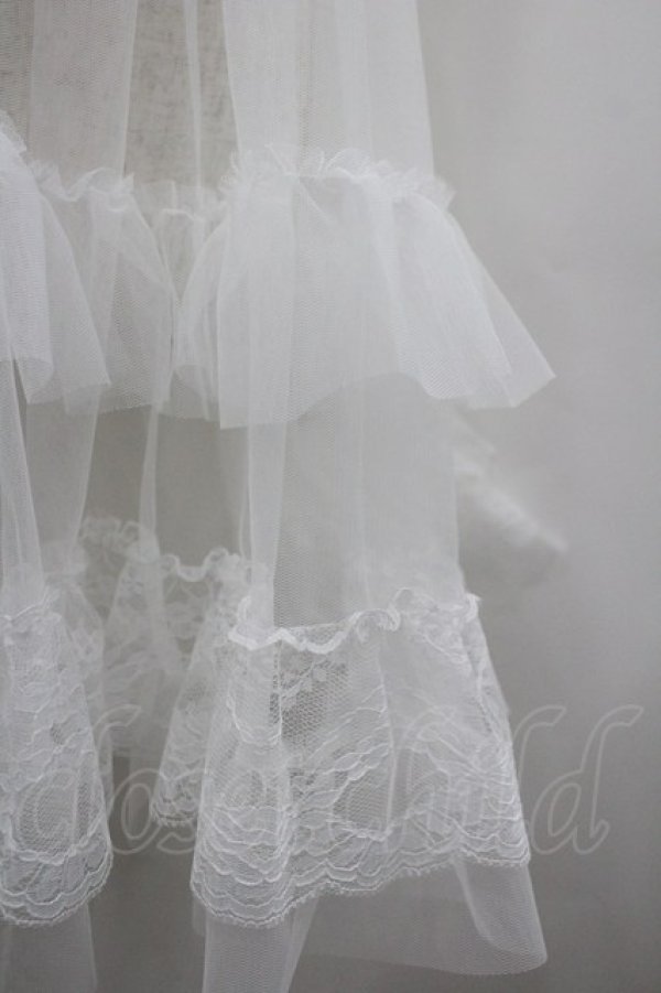 画像2: virally / TT*HOSレースエプロン S 白 I-26-02-23-081-PU-OP-SA-ZI (2)