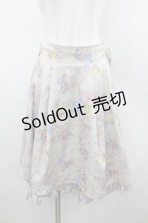 画像: axes femme kawaii / クラシックブーケ柄スカート M ベージュ I-26-02-23-082-AX-SK-TE-ZI